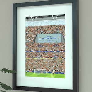 Luton Town Play-Off Final Victory 2023 Illustrierter Kunstdruck - Challenger 2023