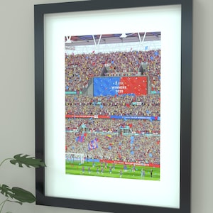Crystal Palace FA Cup Winners 2025 Print | Selhurst Park FA Cup Champions Art Iconic Poster Gift