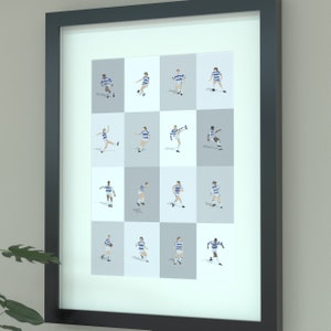 Queens Park Rangers Legends Stampa artistica illustrata - Poster delle icone QPR in regalo