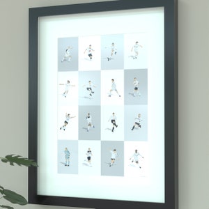 Bolton Wanderers Legends Illustrerat tryck