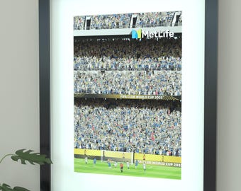 Chelsea World Club Cup Champions Illustrated Art Print - Cole Palmer Poster Gift