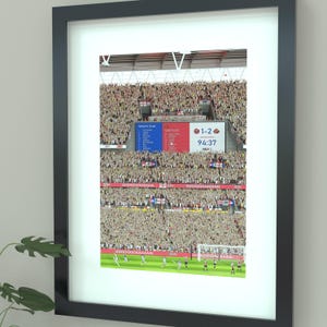 Sunderland Play-Off Final 2025 Illustrated Art Print - Tom Watson Goal Poster Gift