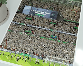 Newcastle United Carabao Cup Final Champions 2025 Drukuj