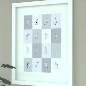 Swansea Legends Illustrated Art Print - Swans Icons Poster Gift