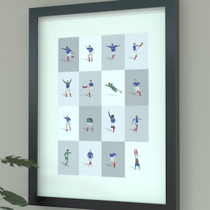 Portsmouth Legends Illustrated Art Print - Pompey Icons Poster Gift