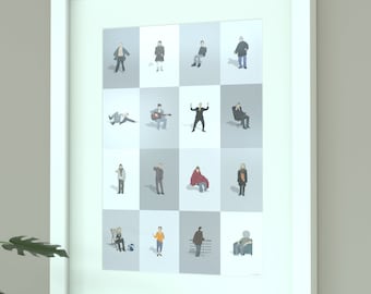 Limmy's Show Illustrated Print - Cult Scottish Comedy Art for Walls