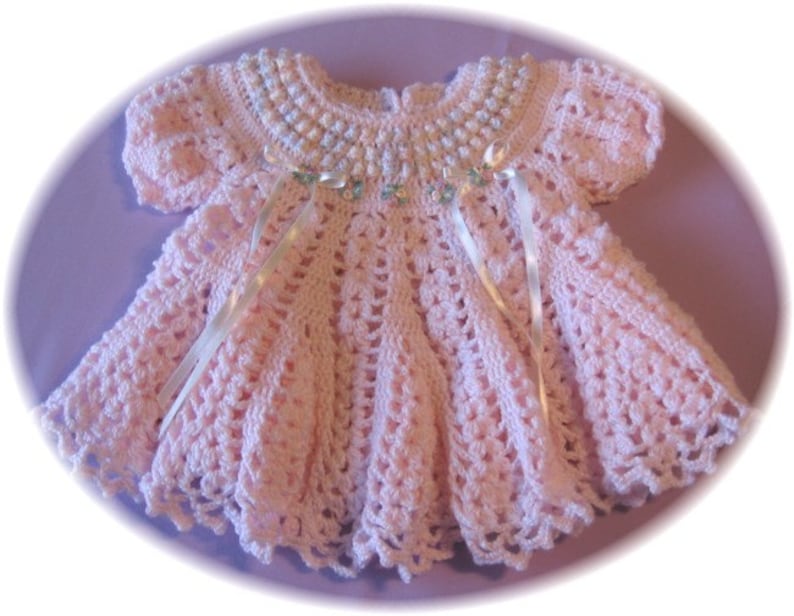 CROCHET PATTERN for Baby Girl Dress cotton Candy Baby Dress Etsy
