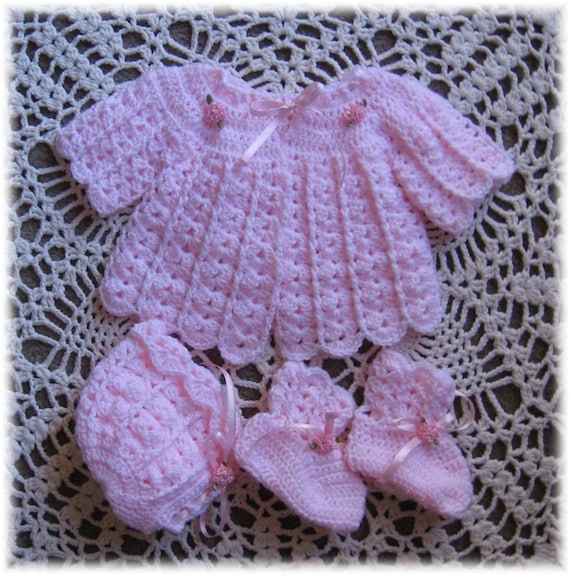 Crochet Pattern for Sweater Set for Babysweet Pea Baby Etsy