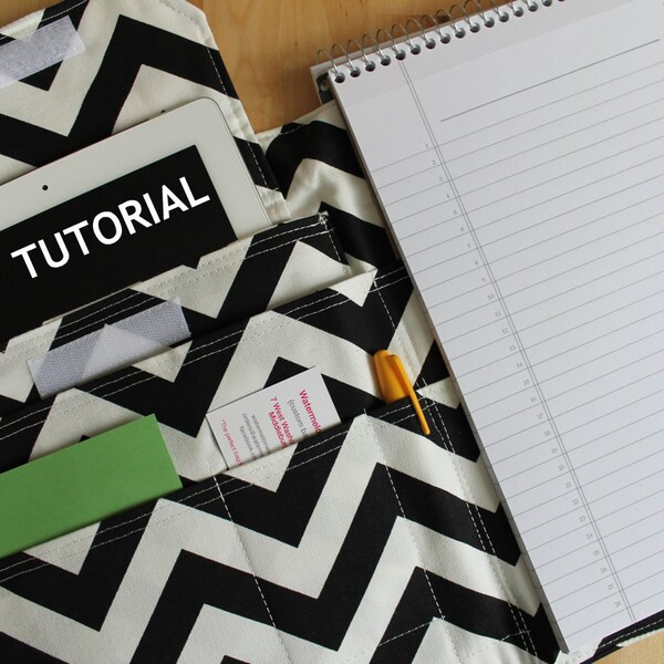 PDF Tutorial --- Watermelon Wishes Portfolio Pad Organizer 8.5" x 11" Notebook