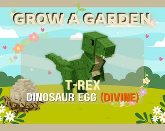 Roblox Grow A Garden - T-REX | Dinosaur Egg Divine Pet (1 PIECE)