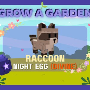 RACOON | GROW A GARDEN | GAG | ROBLOX, Video Gaming, Gaming Accessories, In-Game Products on