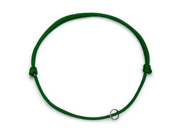 Collier réglable pour niche pour chien Vert forêt. Collier pour étiquette. Collier fin. Collier pour chien en paracorde fabriqué à la main. Collier pour petit chien. Collier pour petit chien