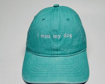 Casquette mon chien me manque – Casquette de base-ball délavée vintage unisexe