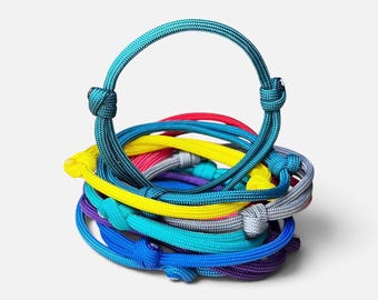 Bracelet d'amitié en paracorde pour collier et chien | Bracelet assorti en paracorde | Bracelet ajustable fait main