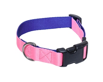 Handgemachtes Hundehalsband Pink. Personalisiertes Hundehalsband. Personalisierte Hundehalsband. Mädchen-Hundehalsband. Besser als Lederhalsband für Hunde. Hundehalsband aus Stoff.