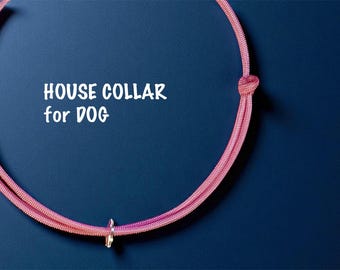Collare regolabile per cani rosa. Collare per cani. Collare sottile. Collare per cani in paracord fatto a mano. Collare per cani di piccola taglia. Collare per cani minuscolo. Regalo per gli amanti dei cani.