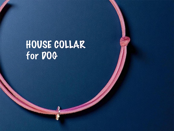 Adjustable Dog House Collar Pink.House Collar.Thin Collar.Handcrafted Paracord Dog Collar. Small Dog Collar. Tiny Dog Collar. Dog Lover gift
