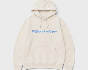 Sweat à capuche pour amoureux des chiens. Haut unisexe beige. Mon chien en coton imprimé pour animaux de compagnie me manque. Coupe décontractée