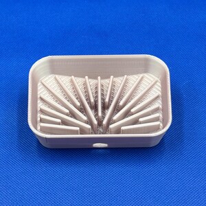 Modern 3D Printed Geometric Soap Dish - Sleek, Functional, and Stylish Bathroom Accessory image 2