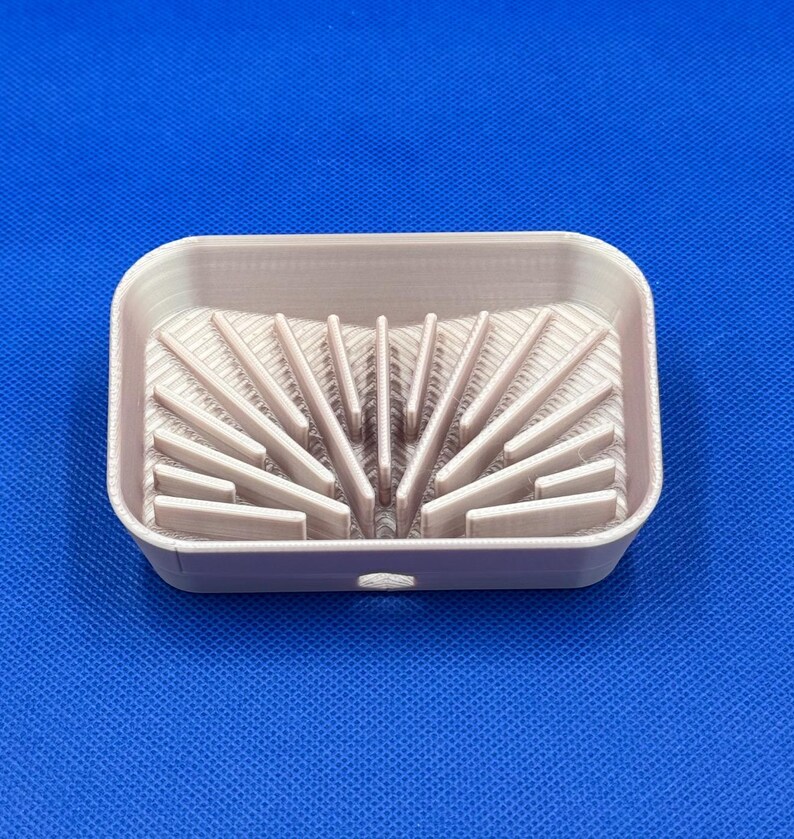 Modern 3D Printed Geometric Soap Dish - Sleek, Functional, and Stylish Bathroom Accessory image 2