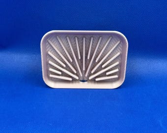Modern 3D Printed Geometric Soap Dish - Sleek, Functional, and Stylish Bathroom Accessory