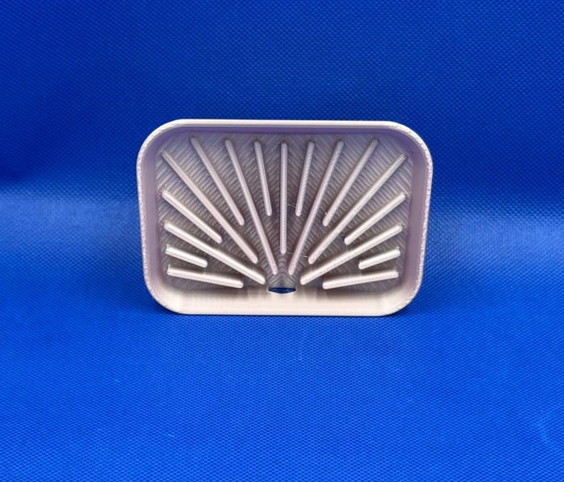 Modern 3D Printed Geometric Soap Dish - Sleek, Functional, and Stylish Bathroom Accessory image 1