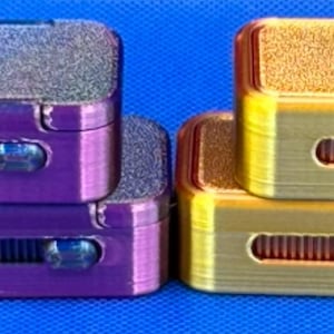 Mini Travel Pill Box (Slide Lock) | Vitamins | Medications | 2.36” x 1.4” x 0.8”