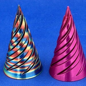 Jouet Vortex Fidget imprimé en 3D | Spirale dynamique, soulagement du stress | Hauteur 3" de haut