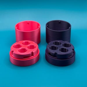 Twist Lock 4-Slot Vial Travel Case (3ml) | Peptide Case | Insulin Case | GLP-1 Case | Testosterone Case | Injectables Case | Cold Storage