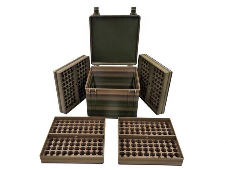 400-500 Vial Case | 3D Printed Peptide GIGA-CASE | Bulk Fridge Storage image 3