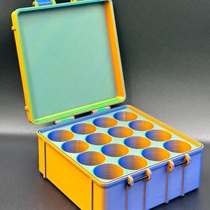 30ml 16 Slot Hospira Bacteriostatic Water Storage | Peptide | Insulin | Testosterone | Fridge | Freezer | Travel | Organizer | Vial | Box