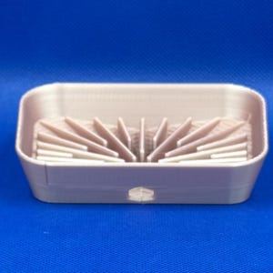 Modern 3D Printed Geometric Soap Dish - Sleek, Functional, and Stylish Bathroom Accessory image 3