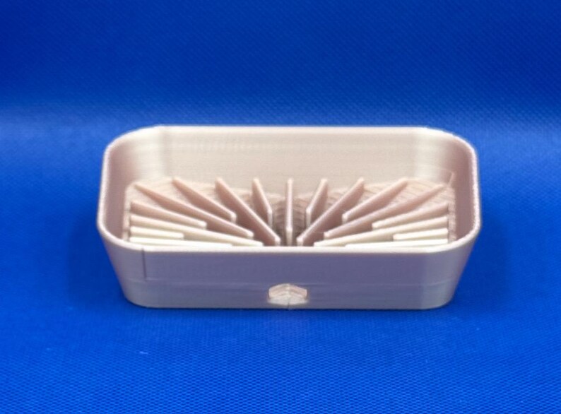 Modern 3D Printed Geometric Soap Dish - Sleek, Functional, and Stylish Bathroom Accessory image 3
