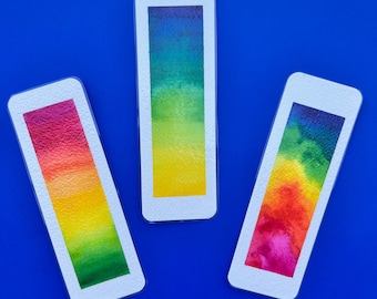 Liquid Gradient Watercolor Bookmark