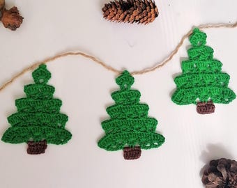 Christmas Tree Crochet Pattern: Holiday Decor & Garland (English PDF)