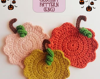 Crochet Pumpkin Coaster Pattern: Fall Halloween Decor (PDF Pattern)