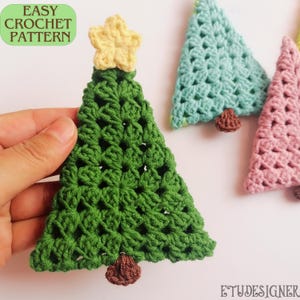 Patrón de árbol de Navidad a crochet: Decoración navideña DIY (Patrón PDF)