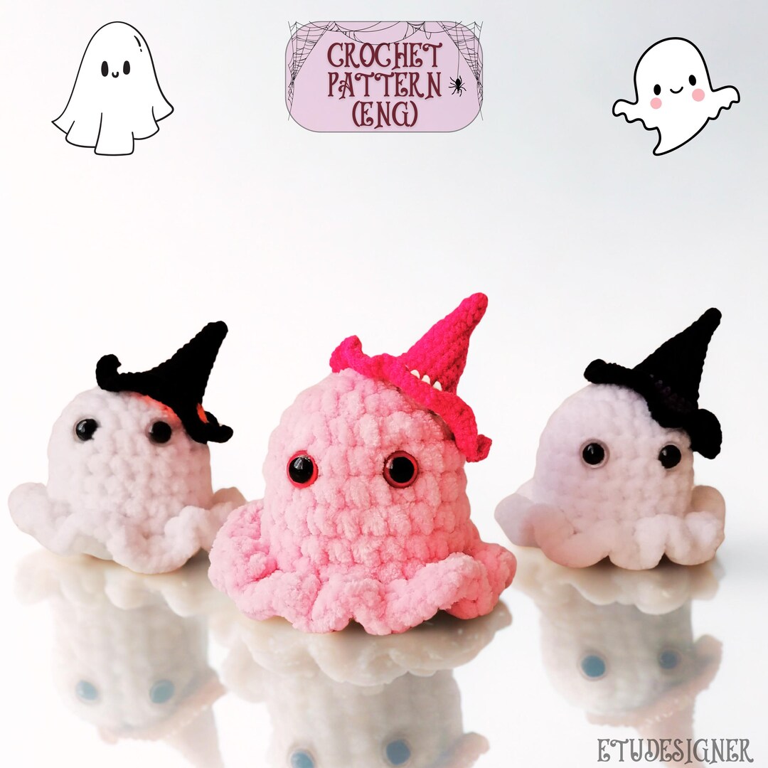 Crochet Ghost Pattern: Easy Amigurumi Halloween Plush Toy (PDF Pattern ...