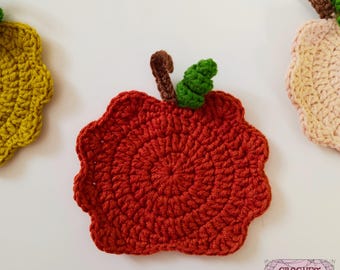 Crochet Pumpkin Coaster Pattern: Fall Halloween Decor (PDF Pattern)