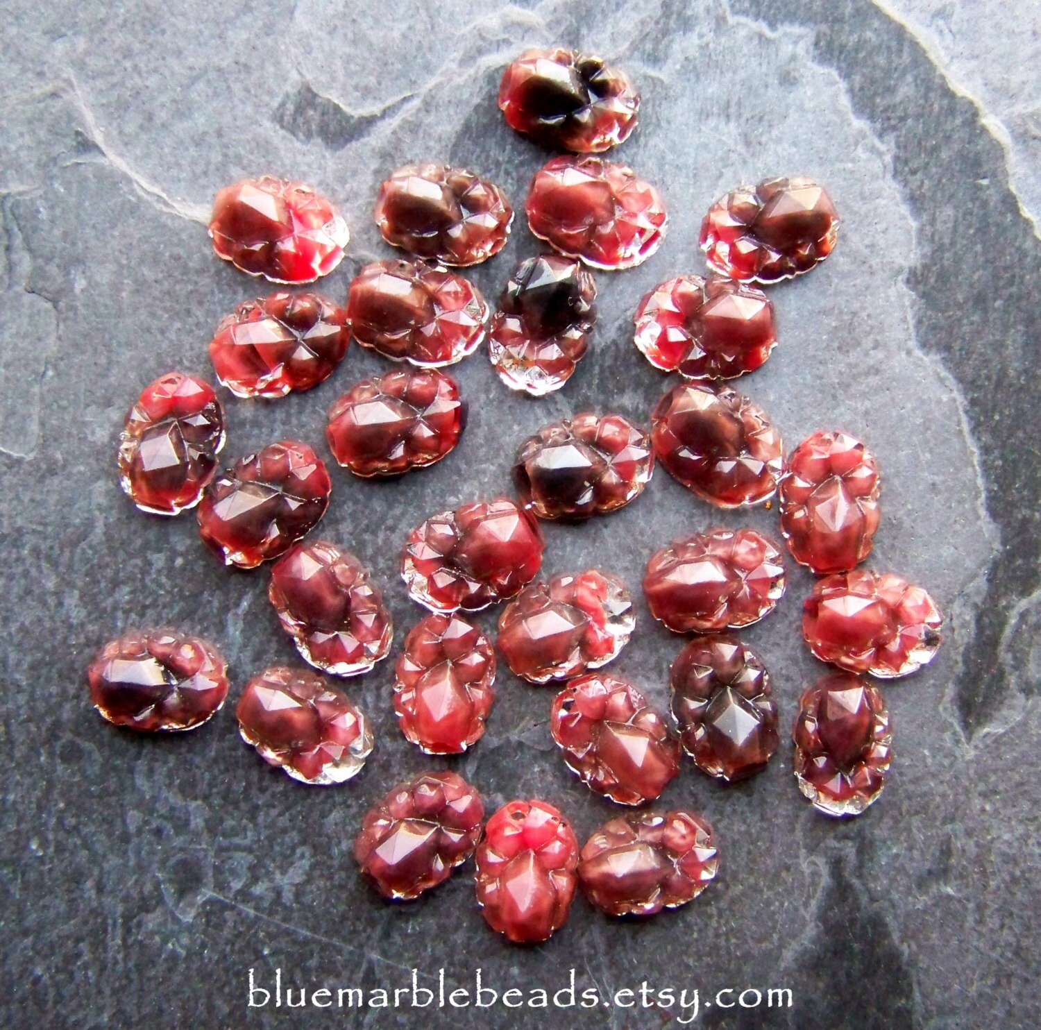 Mountain Top Glass Cabochon Givre Glass Vintage Rare West Etsy