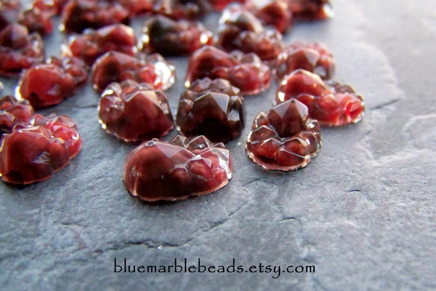 Mountain Top Glass Cabochon Givre Glass Vintage Rare West Etsy