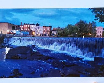 Set Of Three Fall Island Waterfall Postcards