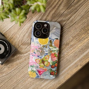 Phone Case, Coastal Summer Beach Tropical Ocean Sea Waves Tough Case, Protective Cover, iPhone 16, iPhone 15, iPhone 14, Gift for her