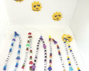 EIHL Ice Hockey team coloured beaded phone charms.
