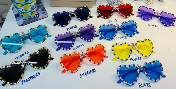 EIHL Ice Hockey fan-glasses.