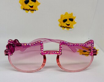 Anime style cat sparkly sunglasses