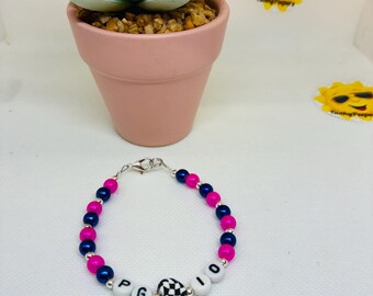 F1 team or driver beaded bracelets