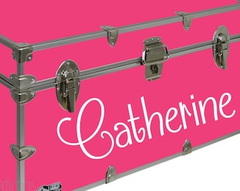 Personalized Camp Trunk Decal - Custom Name Decal - Decal Only