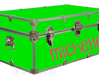 Personalized Camp Trunk Decal - Custom Name Decal -