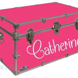 Personalized Camp Trunk Decal - Custom Name Decal - Decal Only